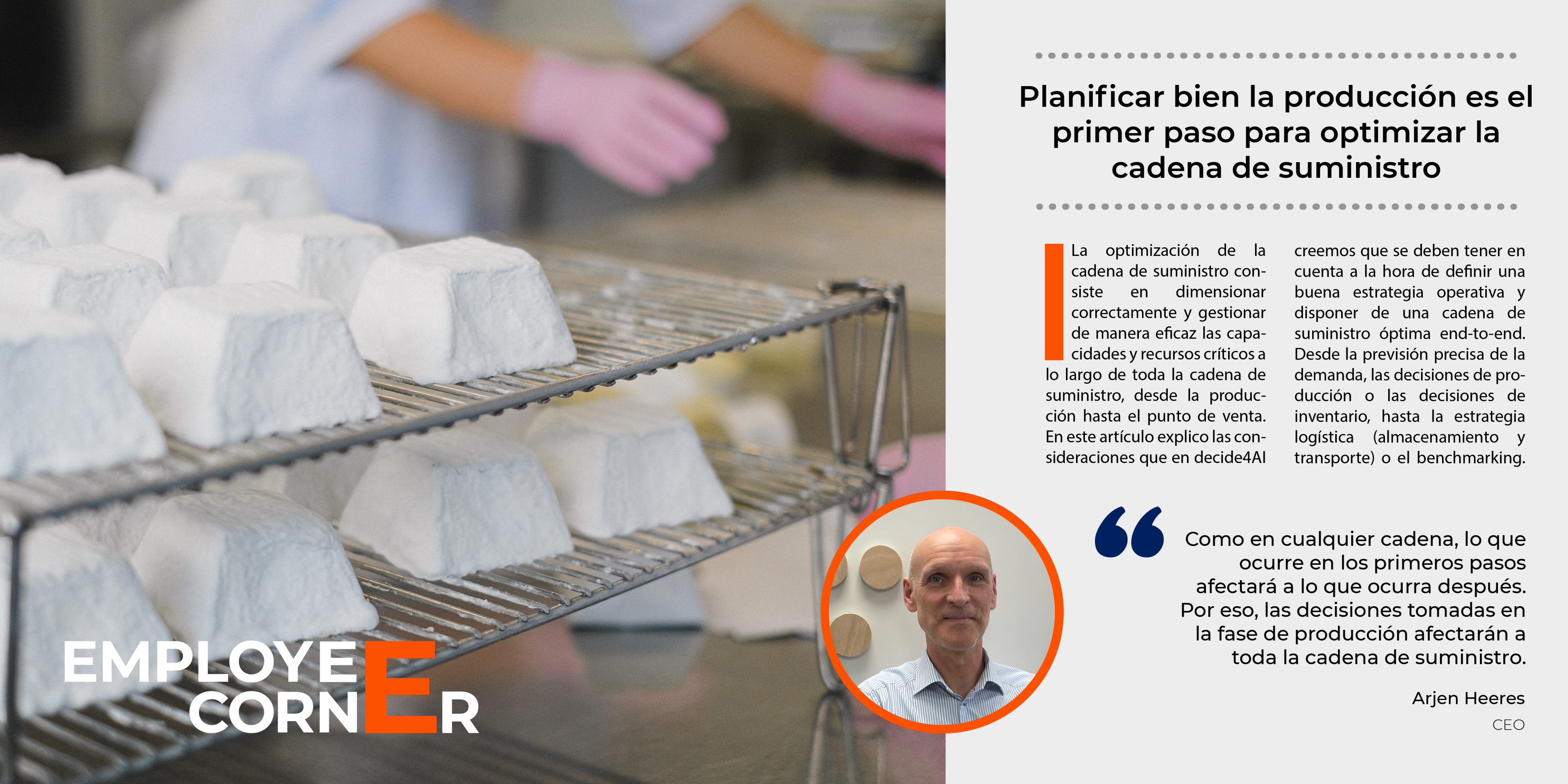Planificar bien la producción es el primer paso para optimizar la cadena de suministro